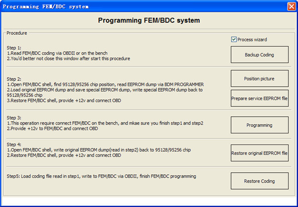 Функциональные возможности VVDI2 BMW FEM & BDC