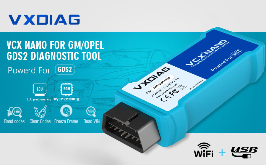VXDiag VCX NANO для GM / OPEL с Wifi