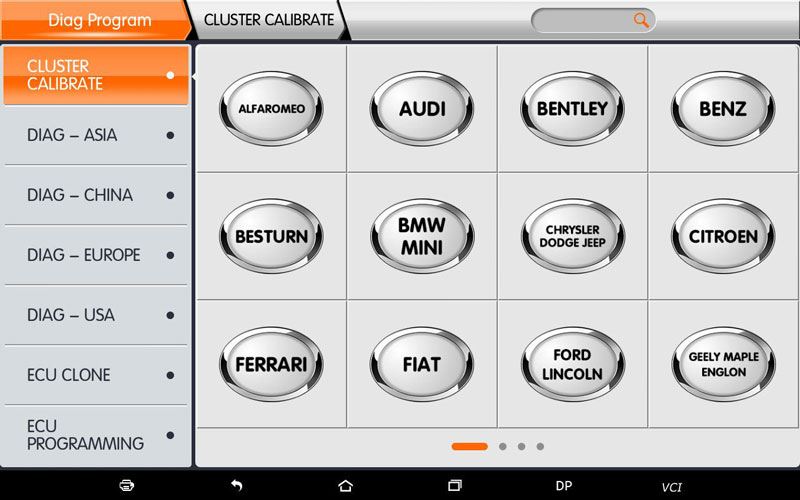 Obdstar x300dp plus График коррекции