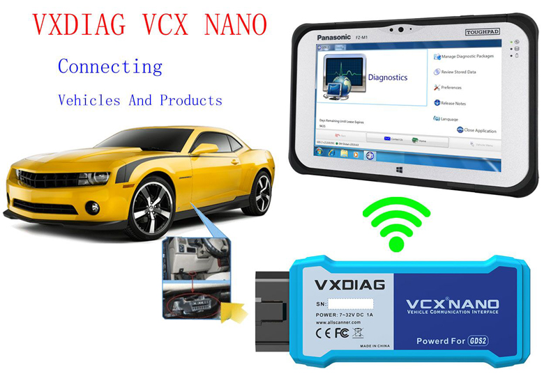 Vxdiag VCX Nano для подключения GM / OPEL Wifi