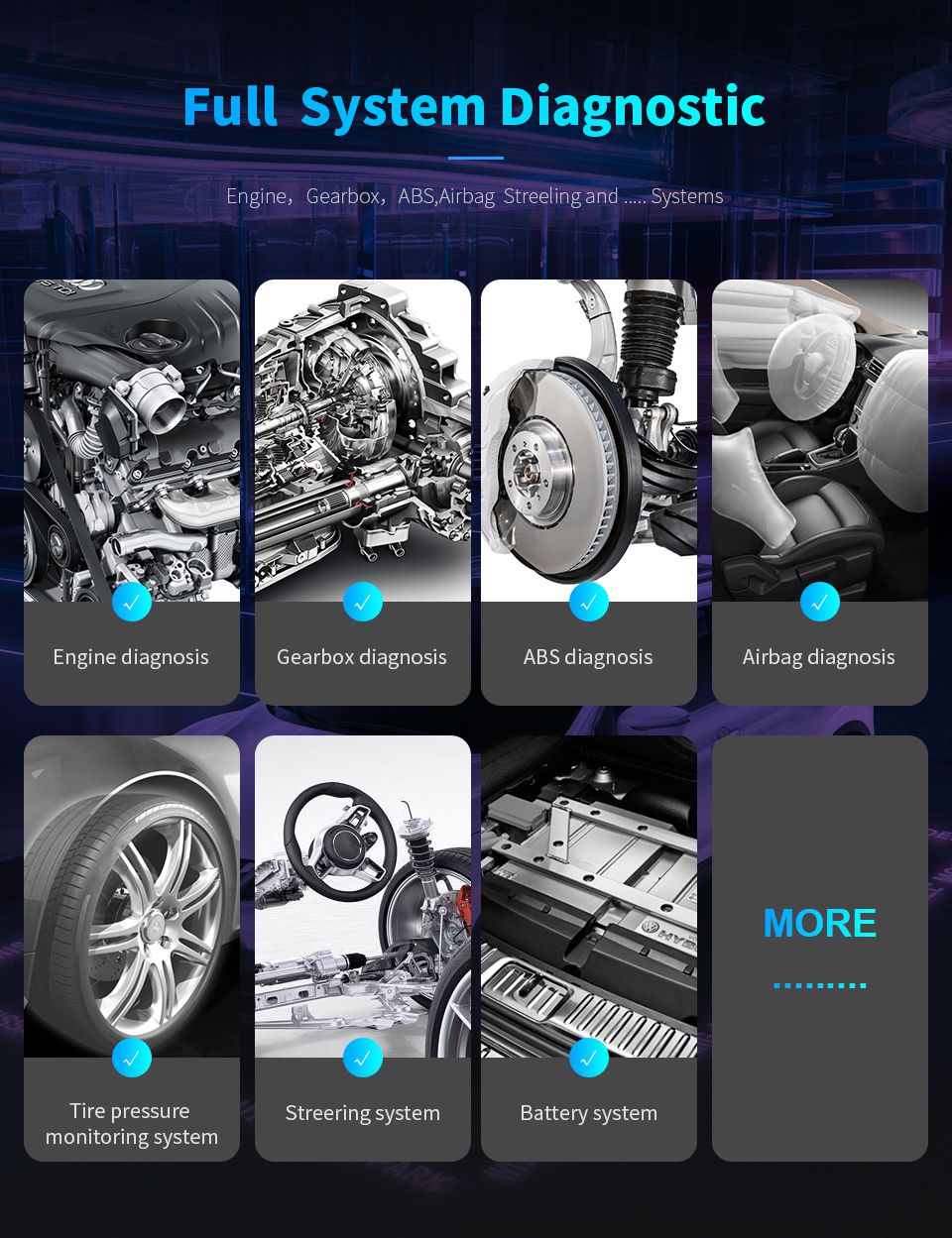 XTool EZ400 PRO Общесистемная диагностика