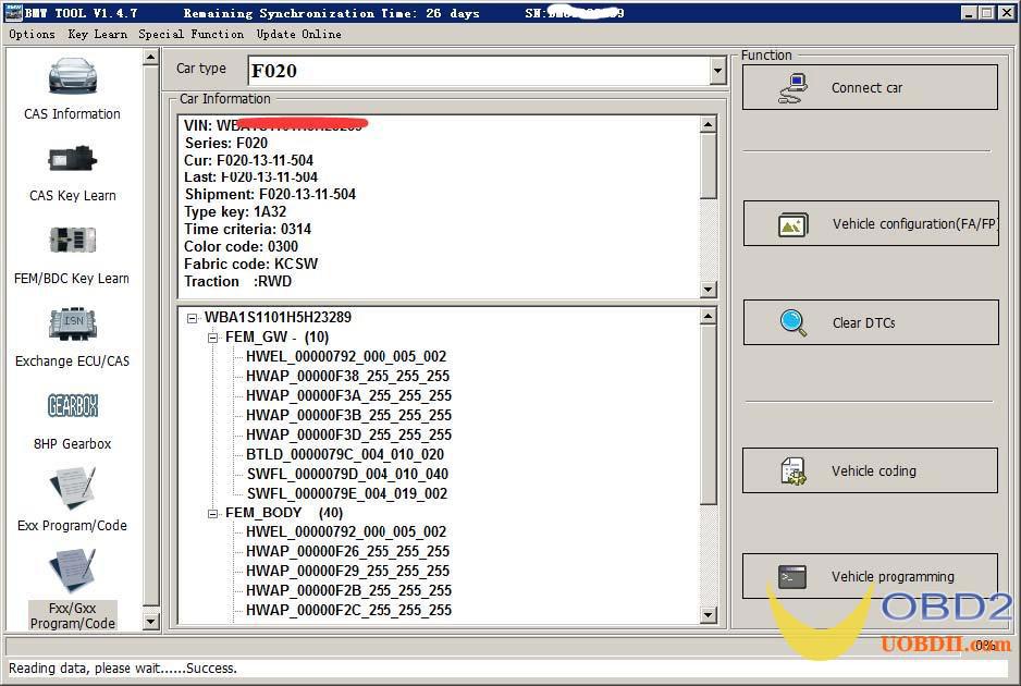 Xhorse VVDI BIMTOOL Pro Процедуры серии F G