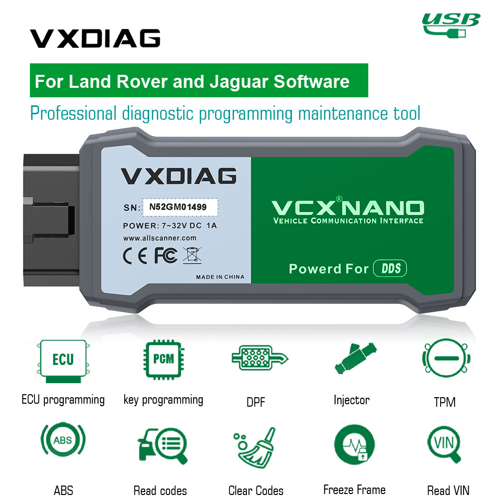 LandRover и Jaguar 2 в 1 VXDIAG VCX NANO