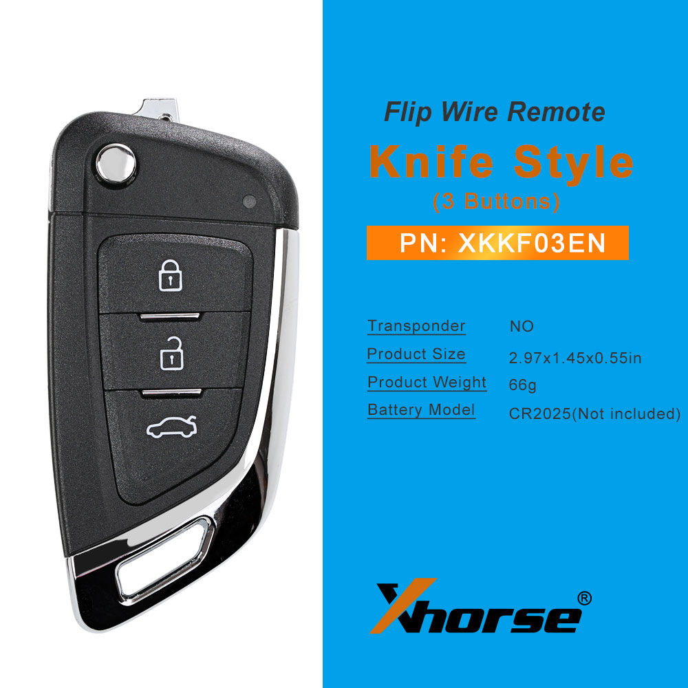 Xhorse XKKF03EN Кабельный ключ с дистанционным управлением