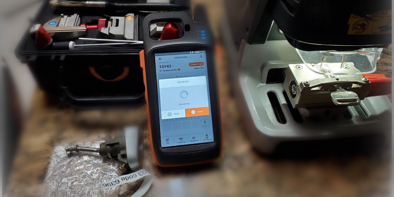Xhorse Dolphin XP005 + VVDI Key Tool Max в качестве экрана