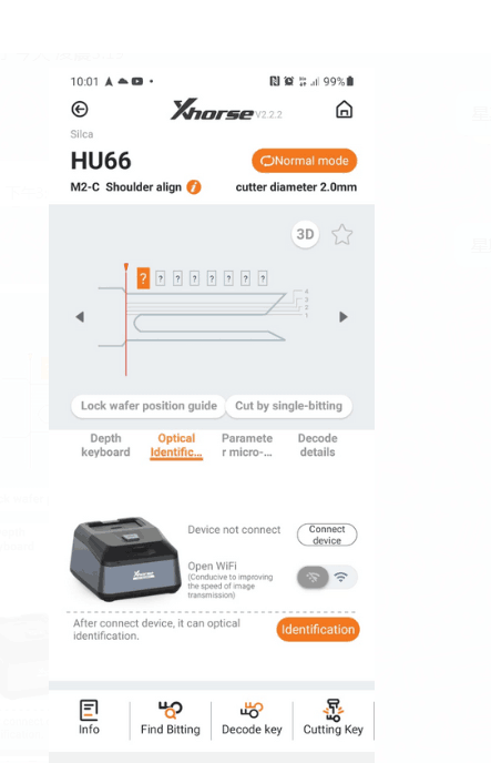 Устройство распознавания ключей Xhorse Key Reader Blade Skimmer