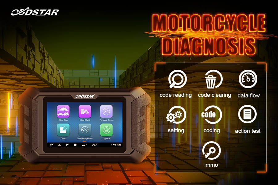Инструмент диагностики мотоциклов Obdstar iScan Harley 