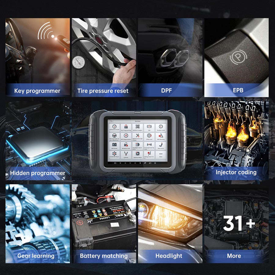 XTOOL D8 с более чем 31 специальными функциями