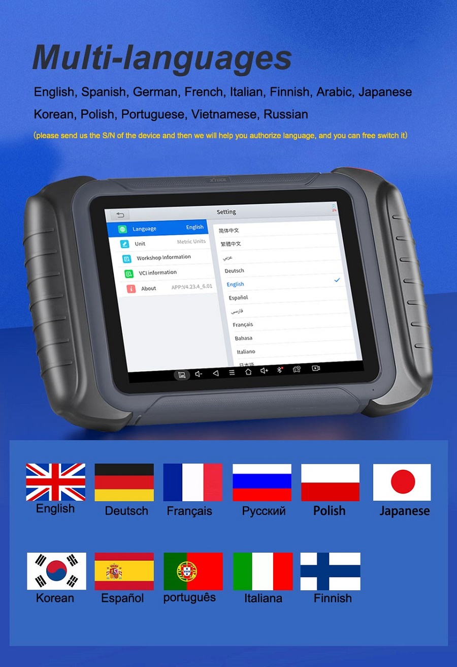 Профессиональный диагностический прибор XTOOL D8