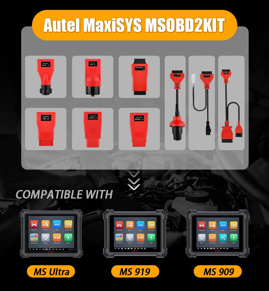 Комплект адаптеров Autel Maxisys MSOBD2KIT