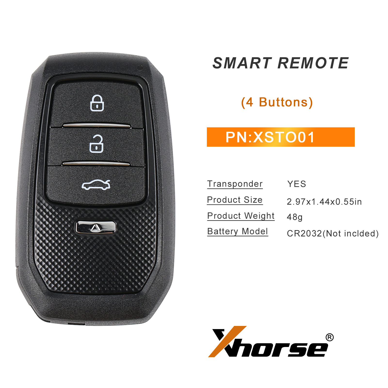 Игрушки Xhorse Xsto01EN.Умный ключ Toyota XM38 с корпусом 