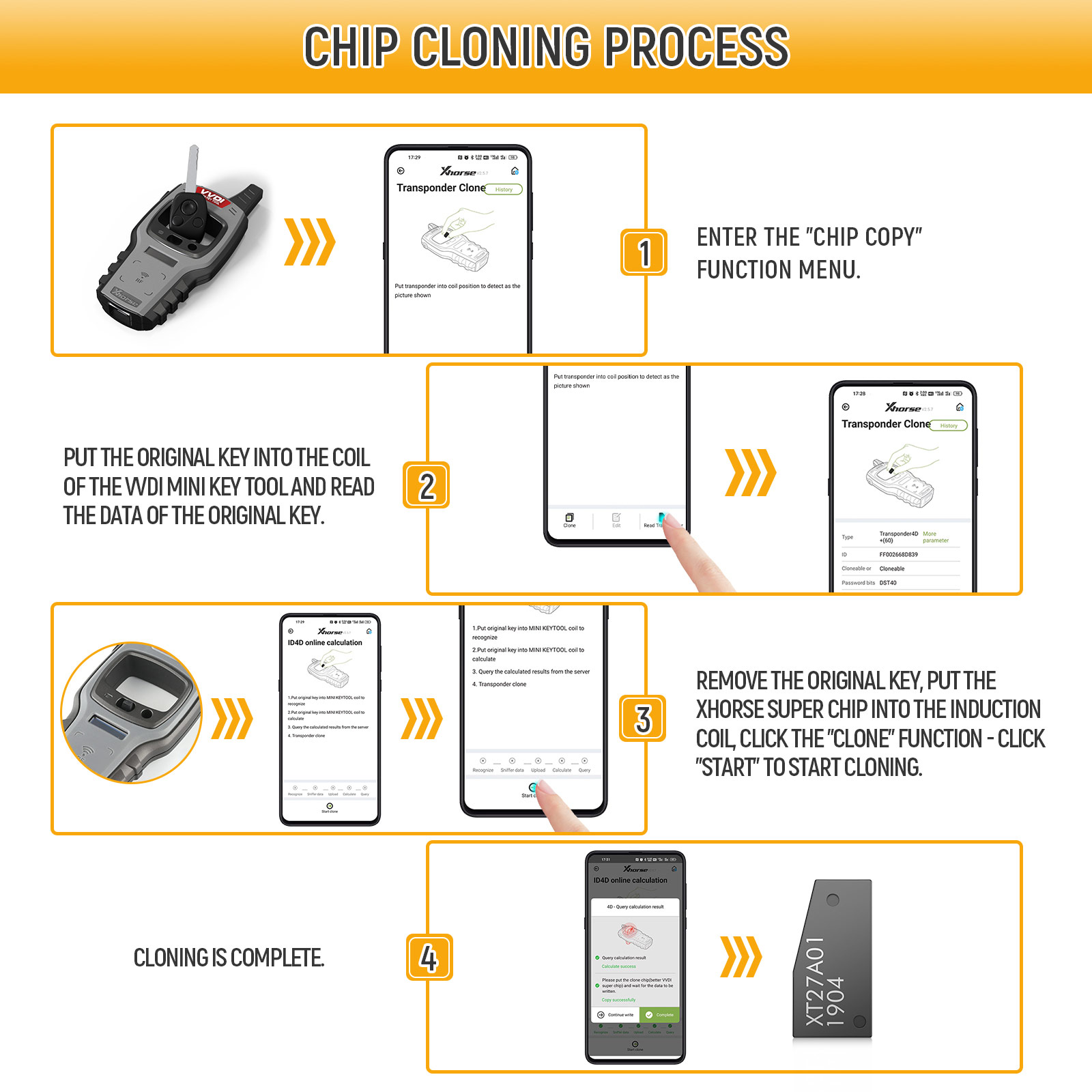 Процесс клонирования суперчипа Xhorse VVDI