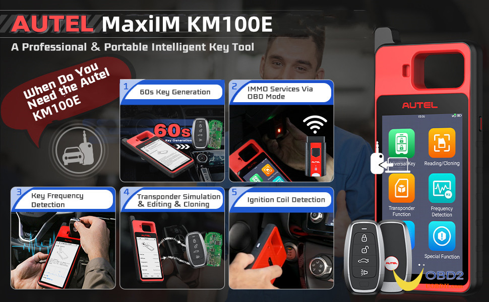  Универсальный генератор ключей Autel MaxiIM KM100E 