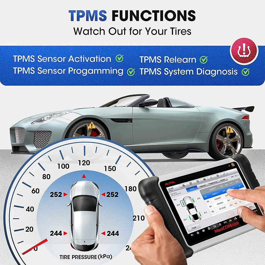 Autel Maxicom MK808TS Автоматическая программа переподготовки TPMS