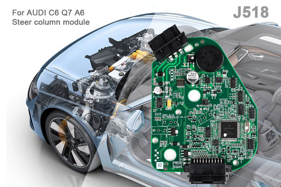 Модуль рулевой колонки Audi C6 Q7 A6 J518 ELV
