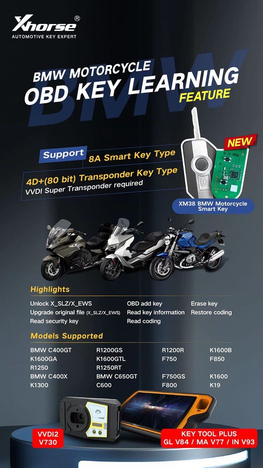 Ключевая учебная лицензия Xhorse BMW для VVDI2 и Key Tool Plus