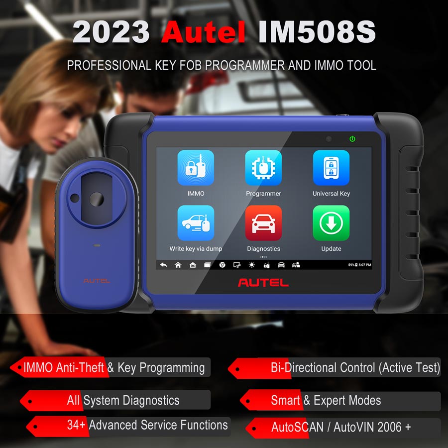 Программирование ключей Autel MaxiIM IM508S (Autel IM508 II)
