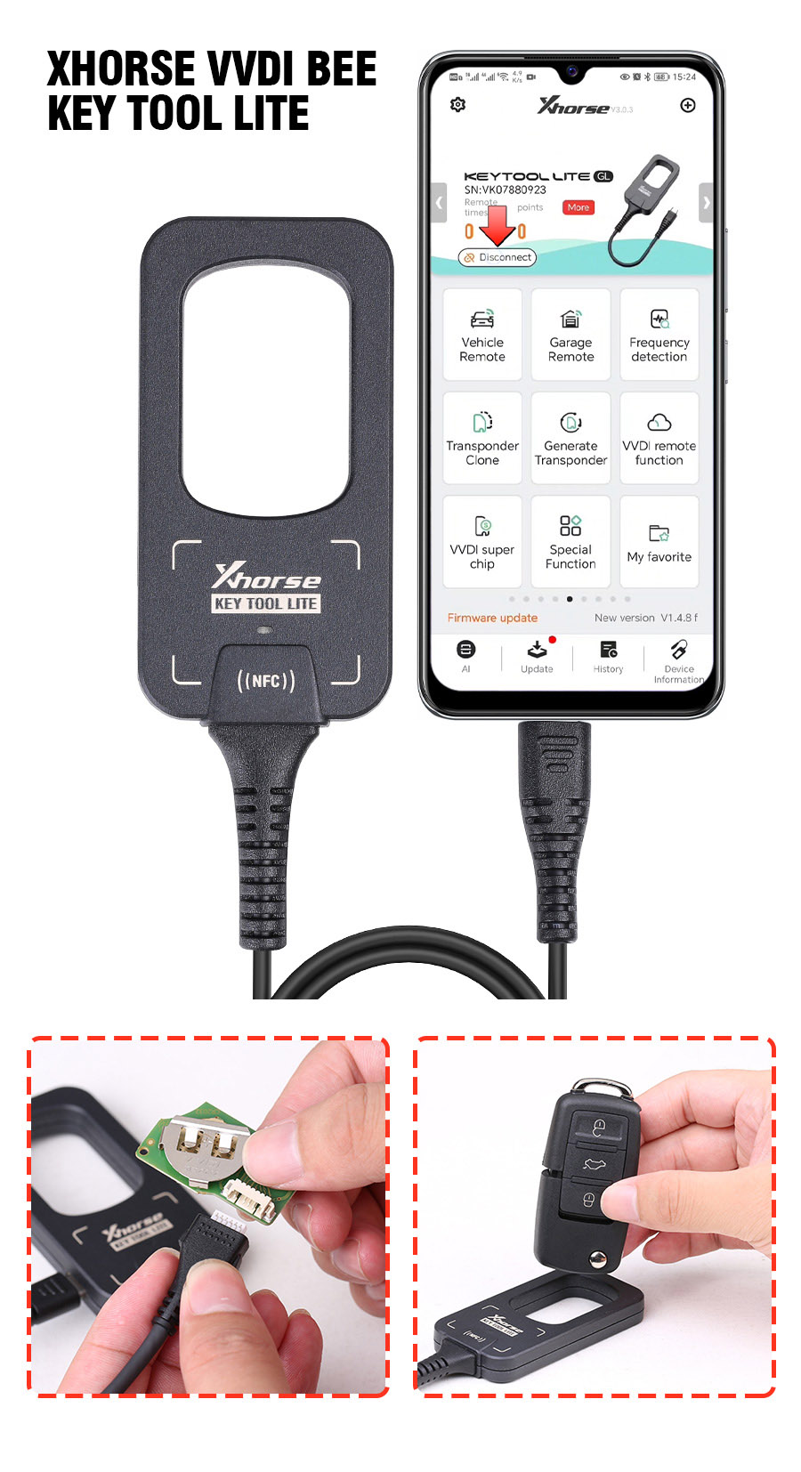 Ключевые инструменты Xhorse VVDI BEE