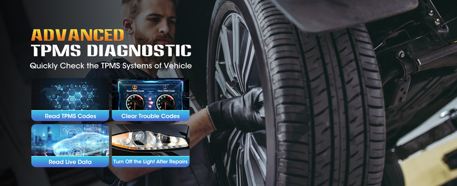 Инструменты диагностики AUTEL Maxidas DS808S - TS с расширенным кодом ECU и TPMS