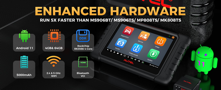 Инструменты диагностики AUTEL Maxidas DS808S - TS с расширенным кодом ECU и TPMS