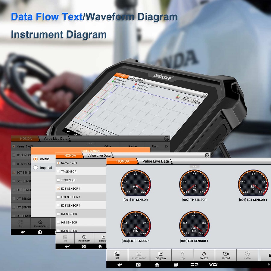 OBDSTAR D800 Configuration B for Marine (jet ski/ outboard) Intelligent Diagnostic Scanner
