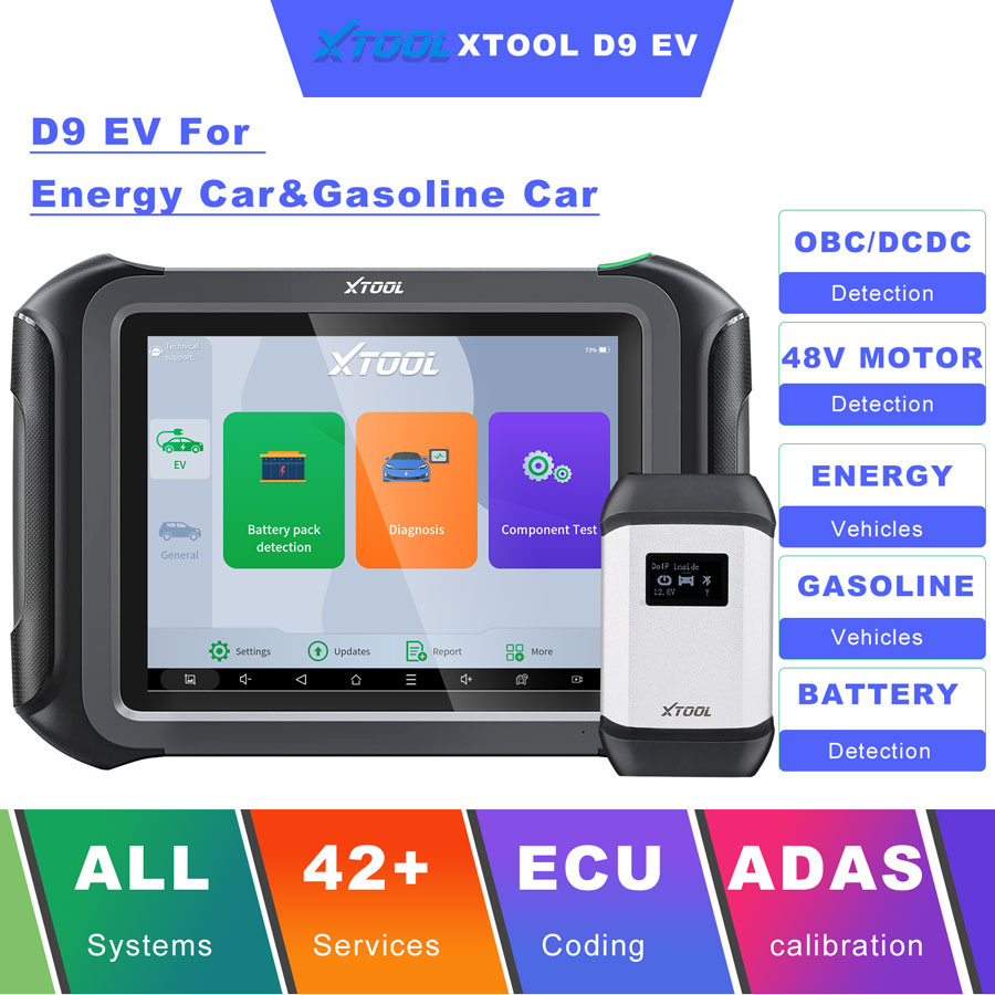 Диагностика электромобилей XTOOL D9 