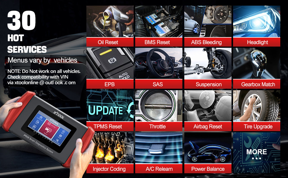 Сканер XTOOL Inplus IP608 OBD2 с поддержкой CAN FD