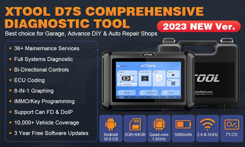 Инструменты диагностики XTOOL D7S