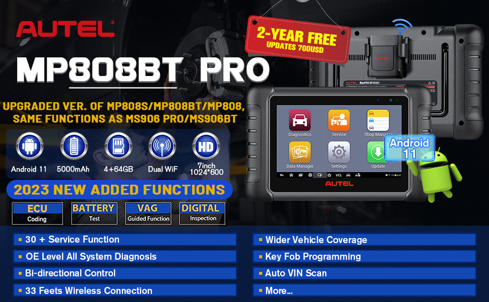 Общесистемный диагностический инструмент Autel MaxiPRO MP808BT Pro OE - Level
