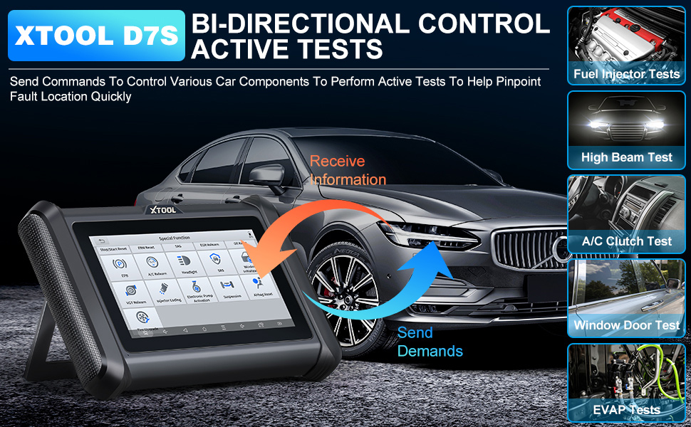 Диагностический инструмент XTOOL D7S поддерживает DoIP и CAN FD, кодированный ECU двухсторонний сканер 