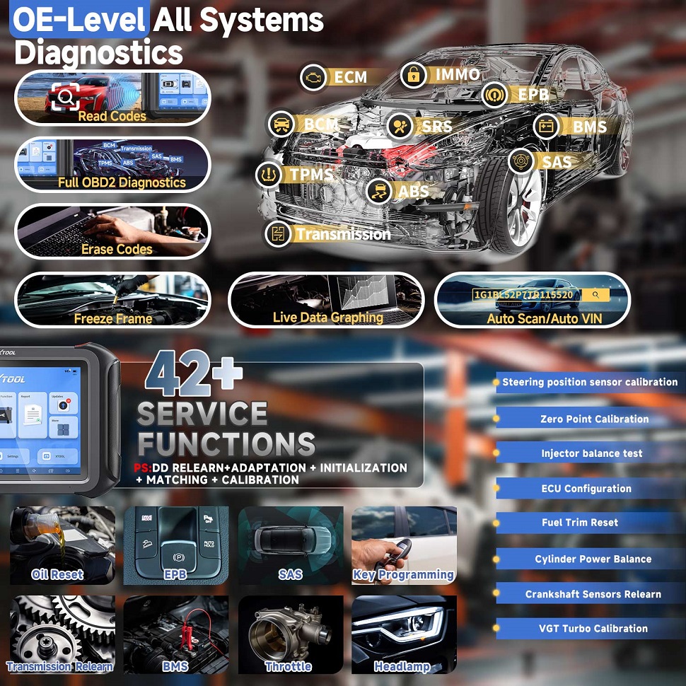 Автоматический диагностический сканер XTOOL D9S PRO поддерживает кодирование ECU, топологическое отображение, программирование клавиш 42, техническое обслуживание CAN FD DoIP