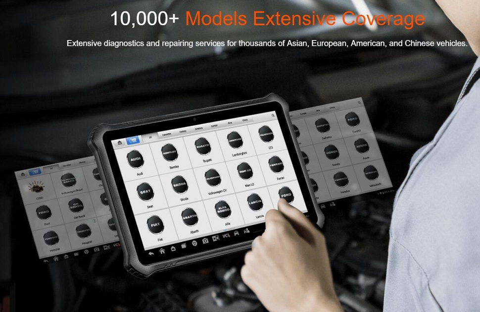 OTOFIX D1 Plus Профессиональный диагностический инструмент 36 + Сервис Функционал Чтение / стирание кода Просмотр данных в режиме реального времени Тест активности