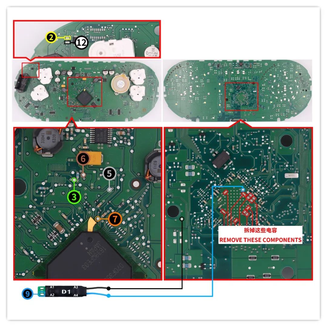 Подключение адаптеров CG100X и D1 к кластеру VAG MQB