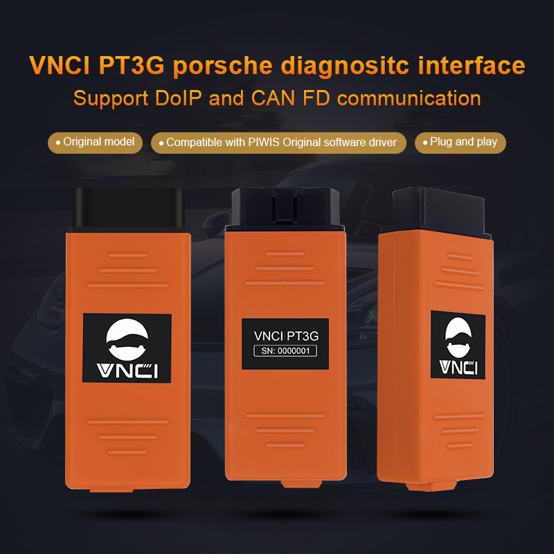 Диагностический сканер Porsche VNCI PT3G совместим с оригинальным программным драйвером PIWIS