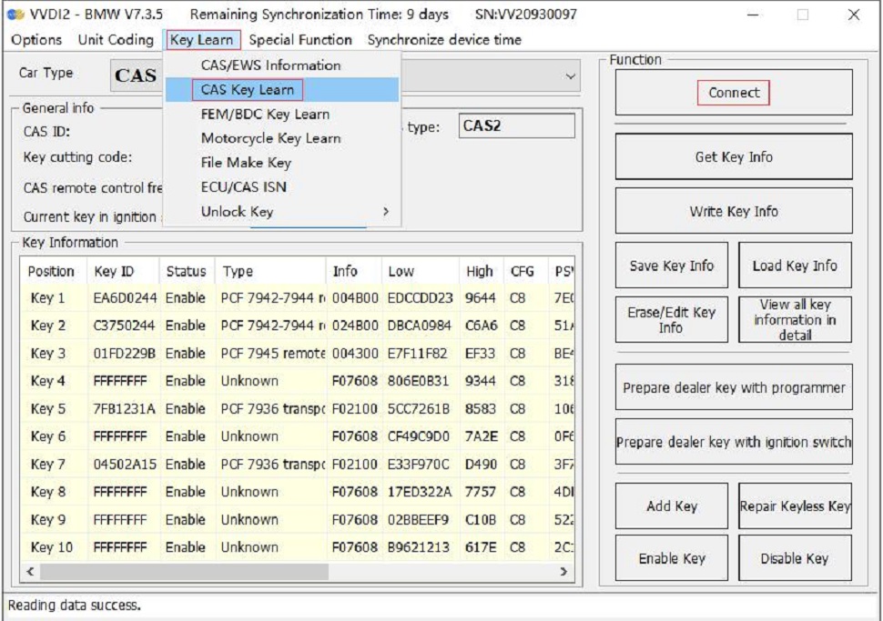 Тестовая платформа GODIAG CAS2 CAS3 SER