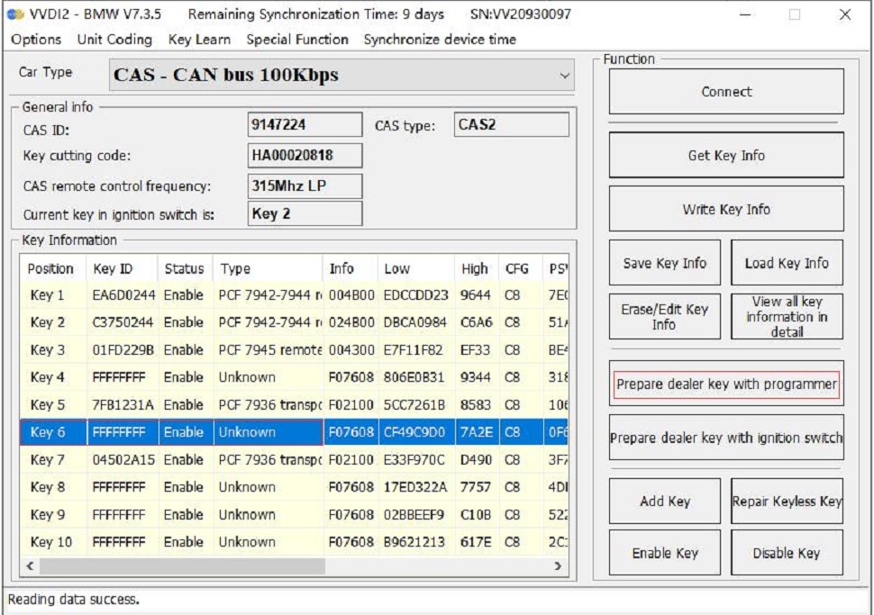 Тестовая платформа GODIAG CAS2 CAS3 SER