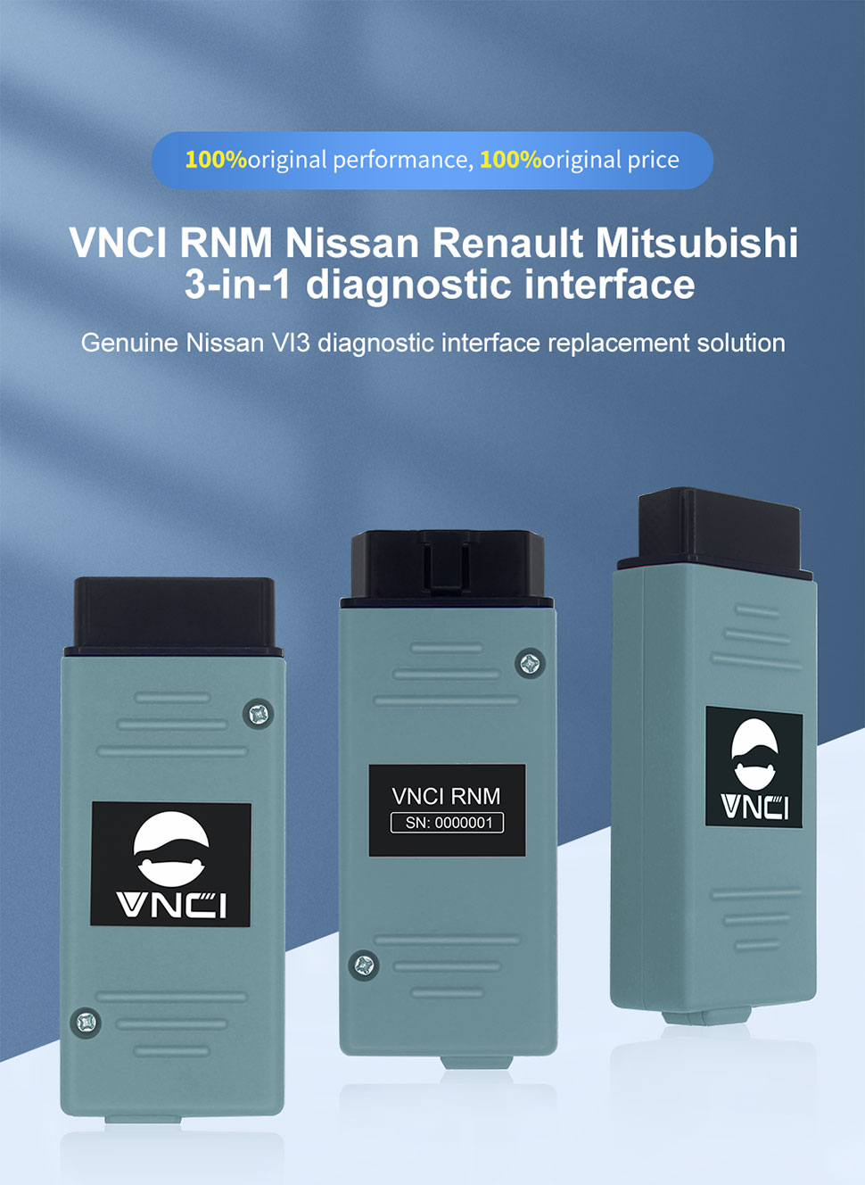 Диагностический интерфейс VNCI RNM Nissan Renault Mitsubishi