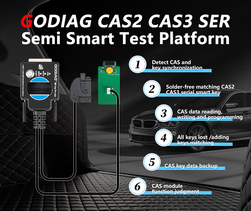 Тестовая платформа GODIAG CAS2 CAS3 SER 