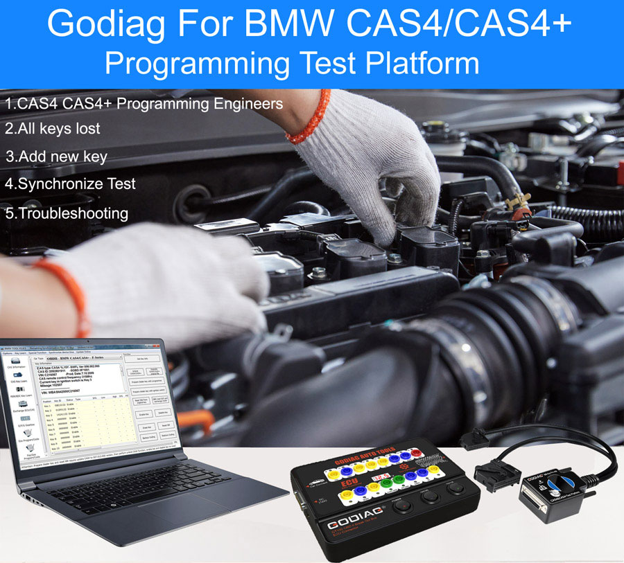 Тестовая платформа Godiag BMW CAS4 & CAS4 +