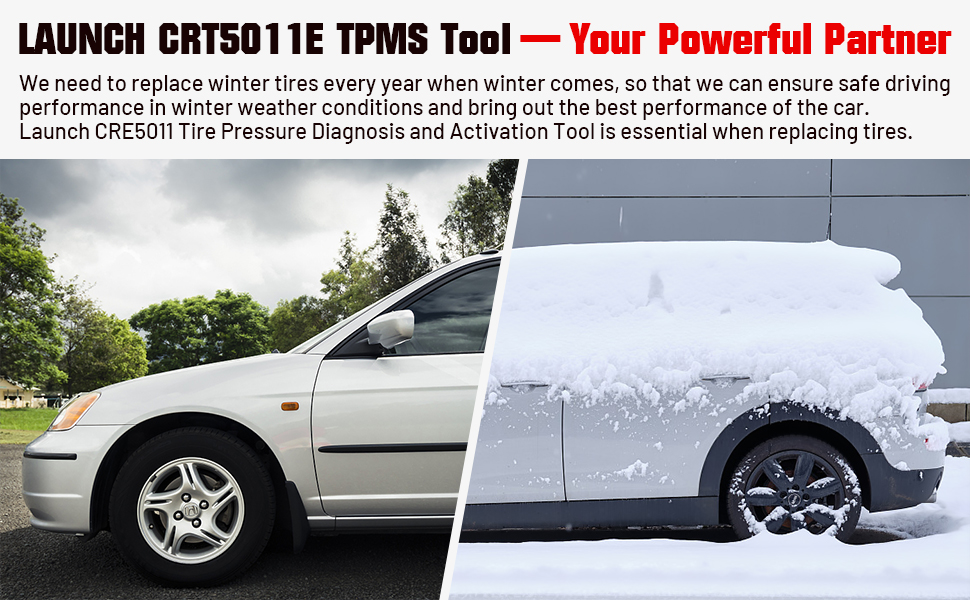 Запуск CRT5011E TPMS Инструмент повторного обучения TPMS Датчик TPMS (315 + 433 МГц) Поддержка чтения / активации / программирования / повторного обучения / сброса / дистанционного тестирования ключей