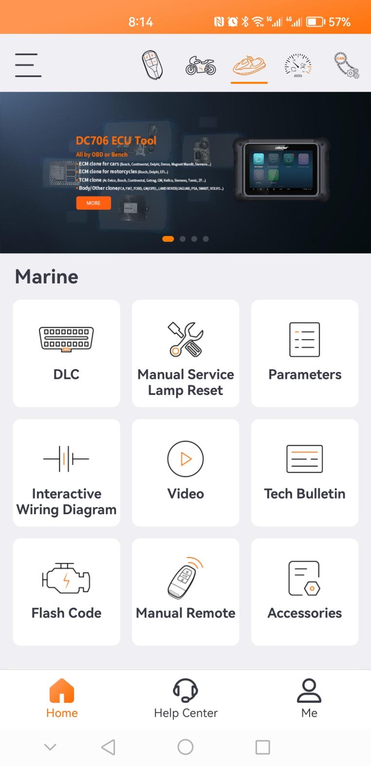 Морской диагностический сканер OBDSTAR ISCAN для Hidea 