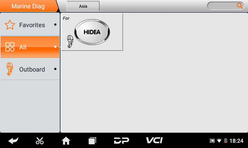 Морской диагностический сканер OBDSTAR ISCAN для Hidea 