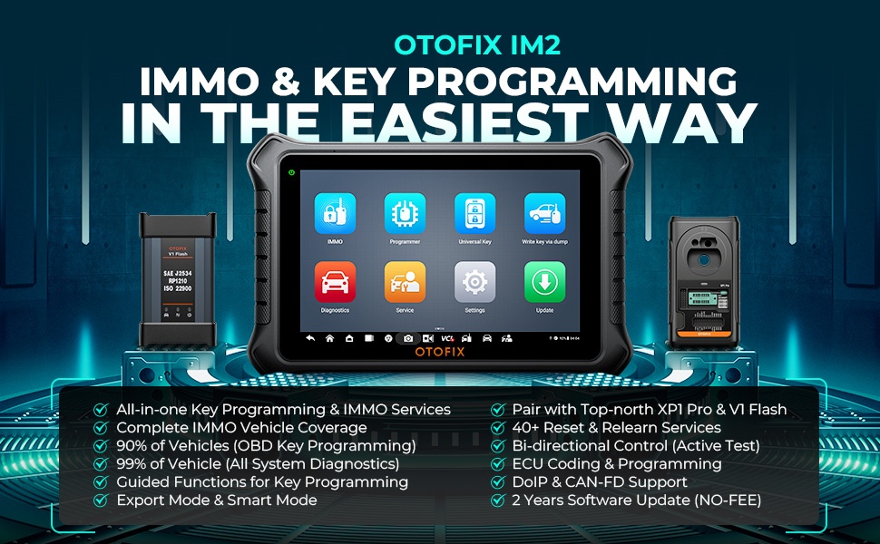 OTOFIX IM2 Программирование ключей Диагностический инструмент Ключ FOB Программное устройство Общесистемное диагностическое облачное решение