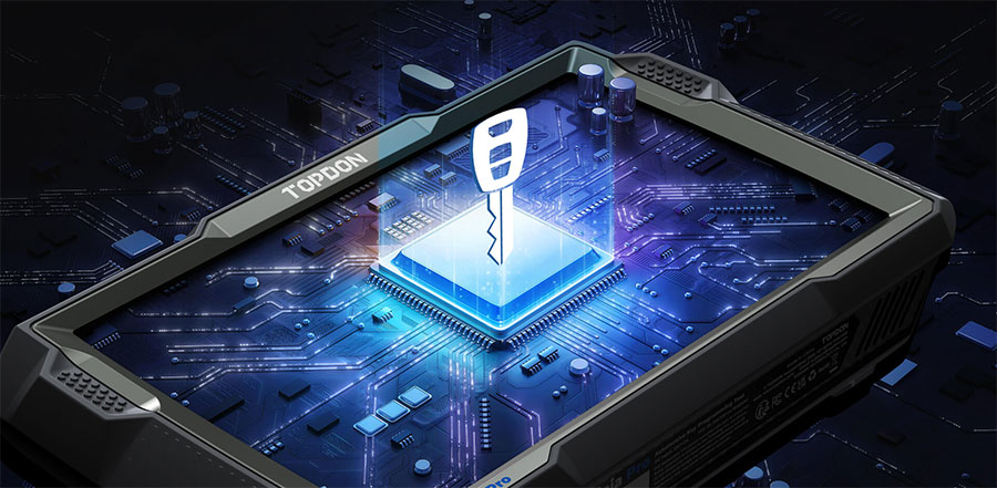 Topdon T - Ninja Pro Программист ключей Обучение с дистанционным управлением PIN Чтение Удаление ключей Все ключи потеряны Сканер OBD2