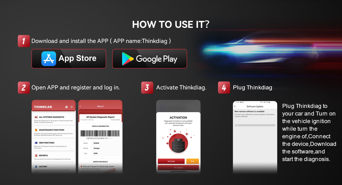 Как использовать ThinkDiag 2?