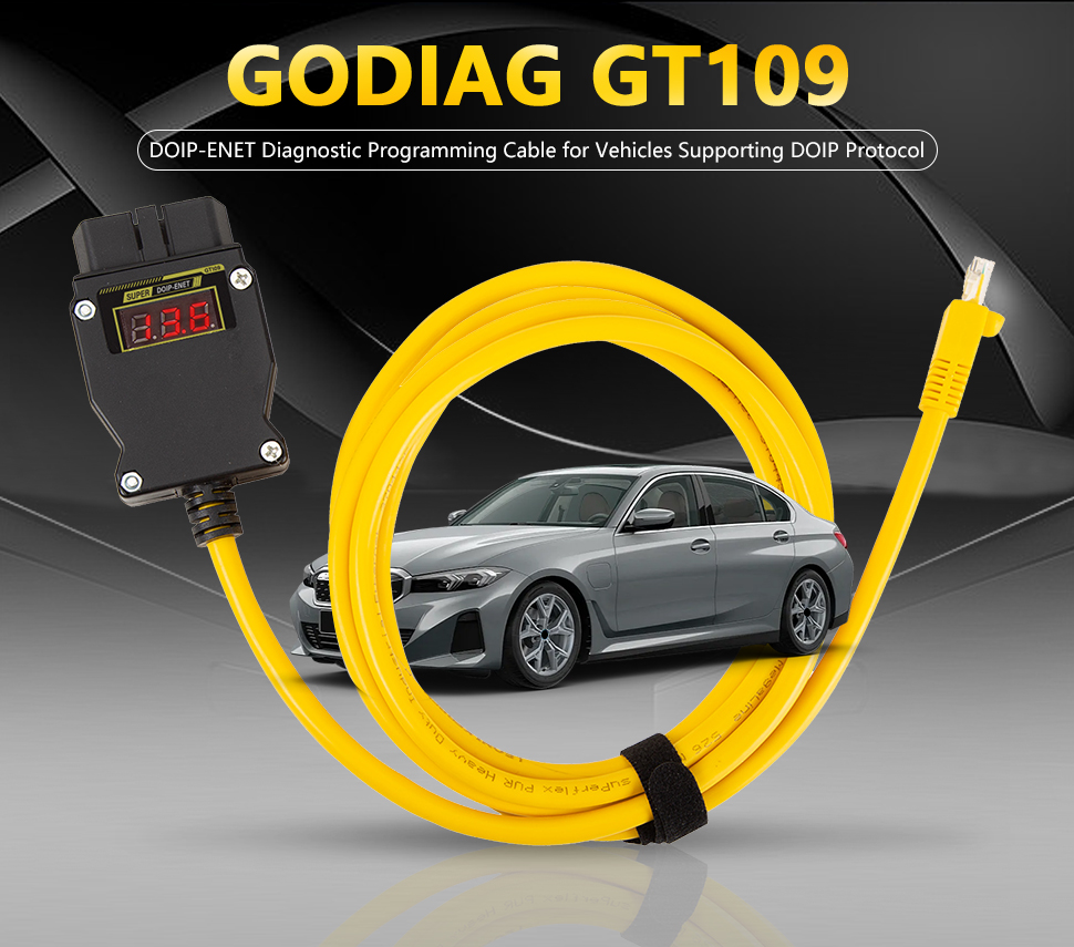 GODIAG GT109 DOIP - ENET DOIP Диагностический программный адаптер для BMW - Benz - Volkswagen - Audi