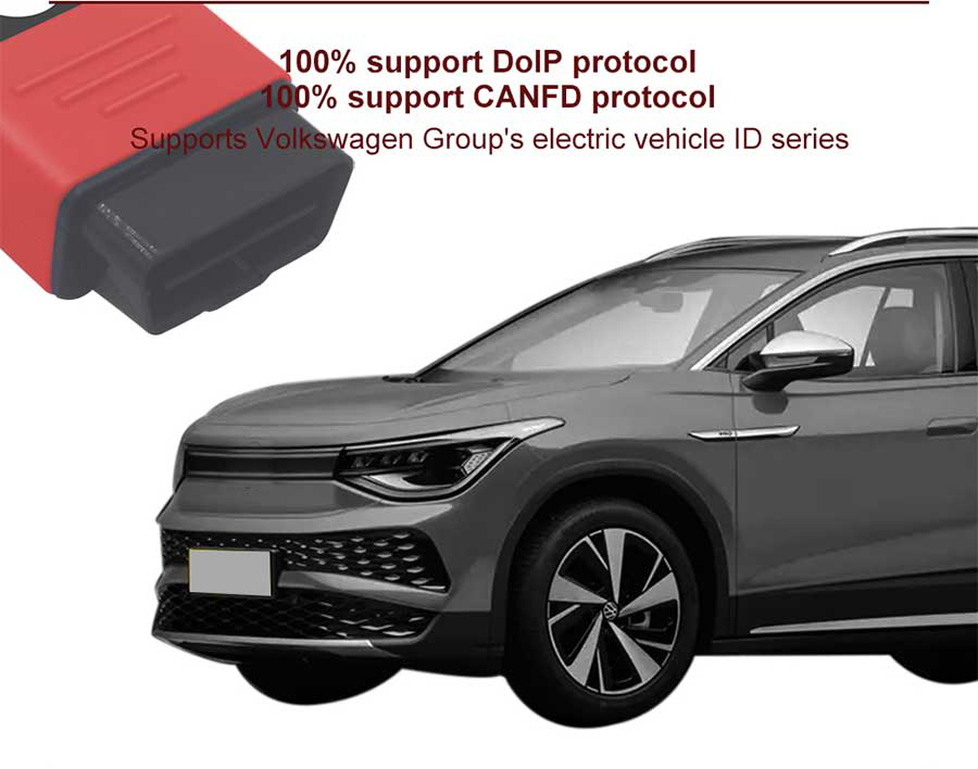 VNCI 6154A Кронштейн сидений Audi Skoda CAN FD / DoIP Профессиональный диагностический инструмент