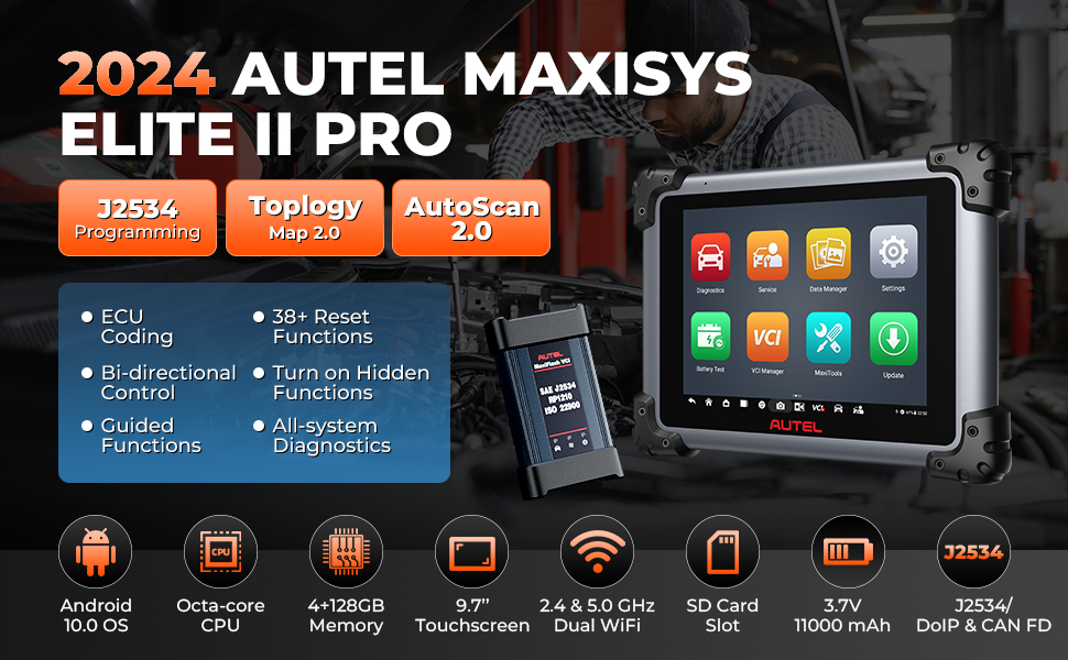 Autel MaxiSys Elite II Pro Системный диагностический инструмент для автомобилей