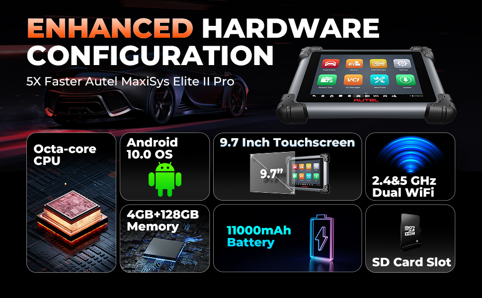 Autel MaxiSys Elite II Pro Системный диагностический инструмент для автомобилей