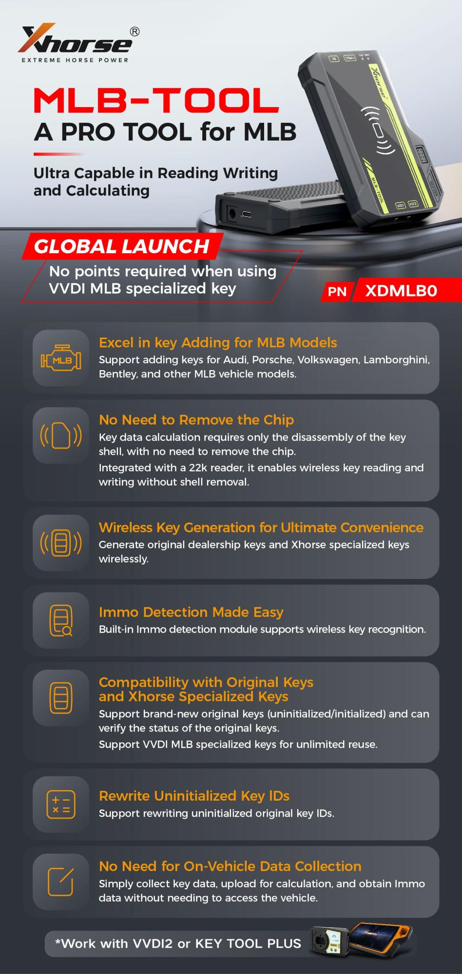 Редактор ключей Xhorse VVDI MLB TOOL XDMLB0